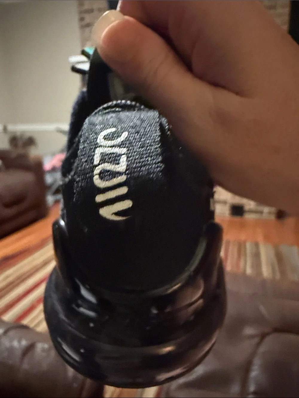 Nike Kids Black and White Air Max 270 Style Sneakers